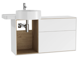 VOYAGE FOR COUNTERTOP WASHBASIN - Wall-mounted wooden vanity unit with drawers _ VitrA Bathrooms